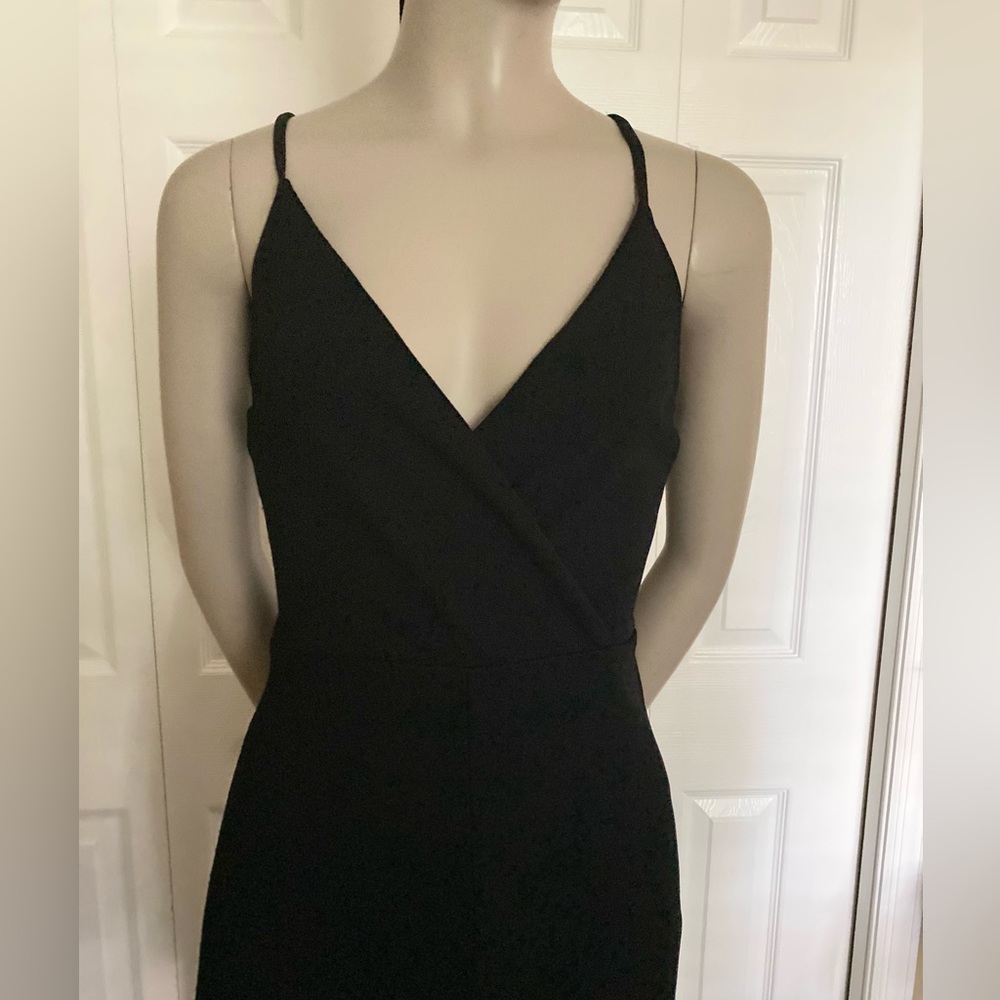 JOE & ELLE women’s black spaghetti strap jumpsuit M - Picture 2 of 15
